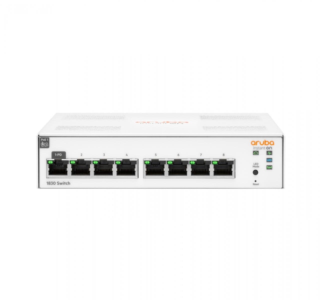 HPE Networking Instant On 1830 8G Switch - Interruptor - inteligente - 8 x 10/100/1000 - desktop — miniatura 1