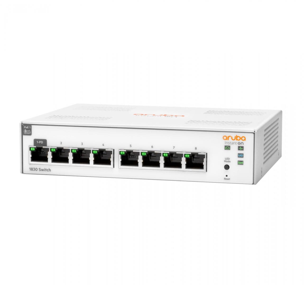 HPE Networking Instant On 1830 8G Switch - Interruptor - inteligente - 8 x 10/100/1000 - desktop — miniatura 2