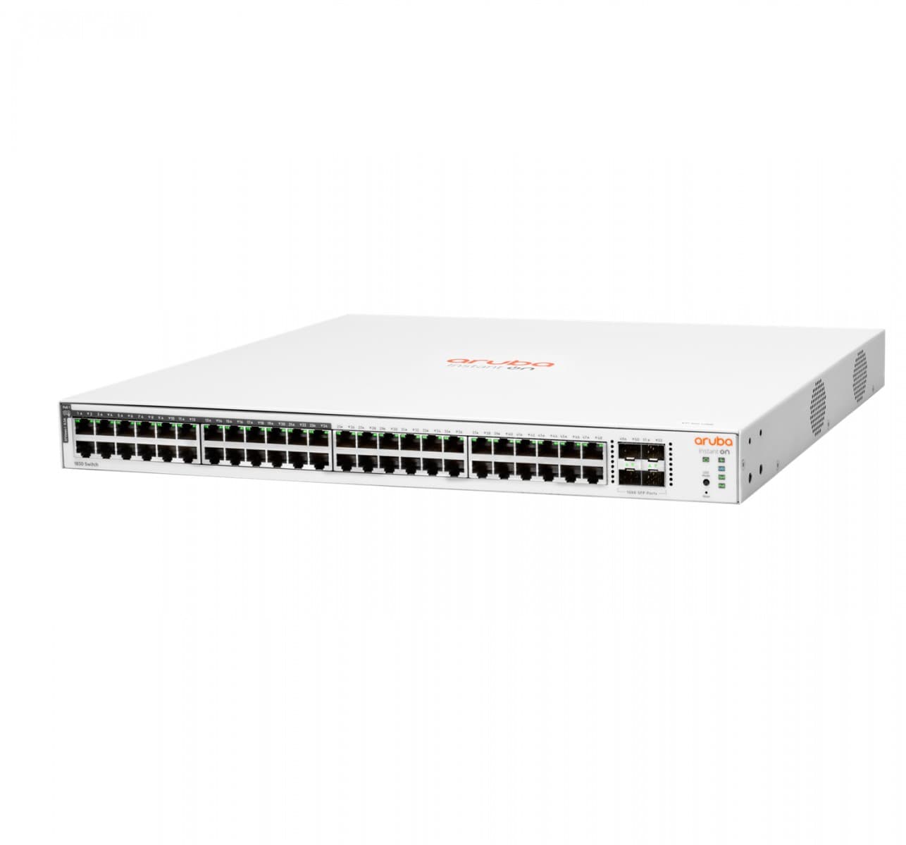 HPE Networking Instant On 1830 48G 24p Class4 PoE 4SFP 370W Switch - Interruptor - inteligente - 24 x 10/100/1000 + 24 x 10/100/1000 (PoE+) + 4 x Gigabit SFP - desktop, montável em trilho - PoE+ (370 W), miniatura 2
