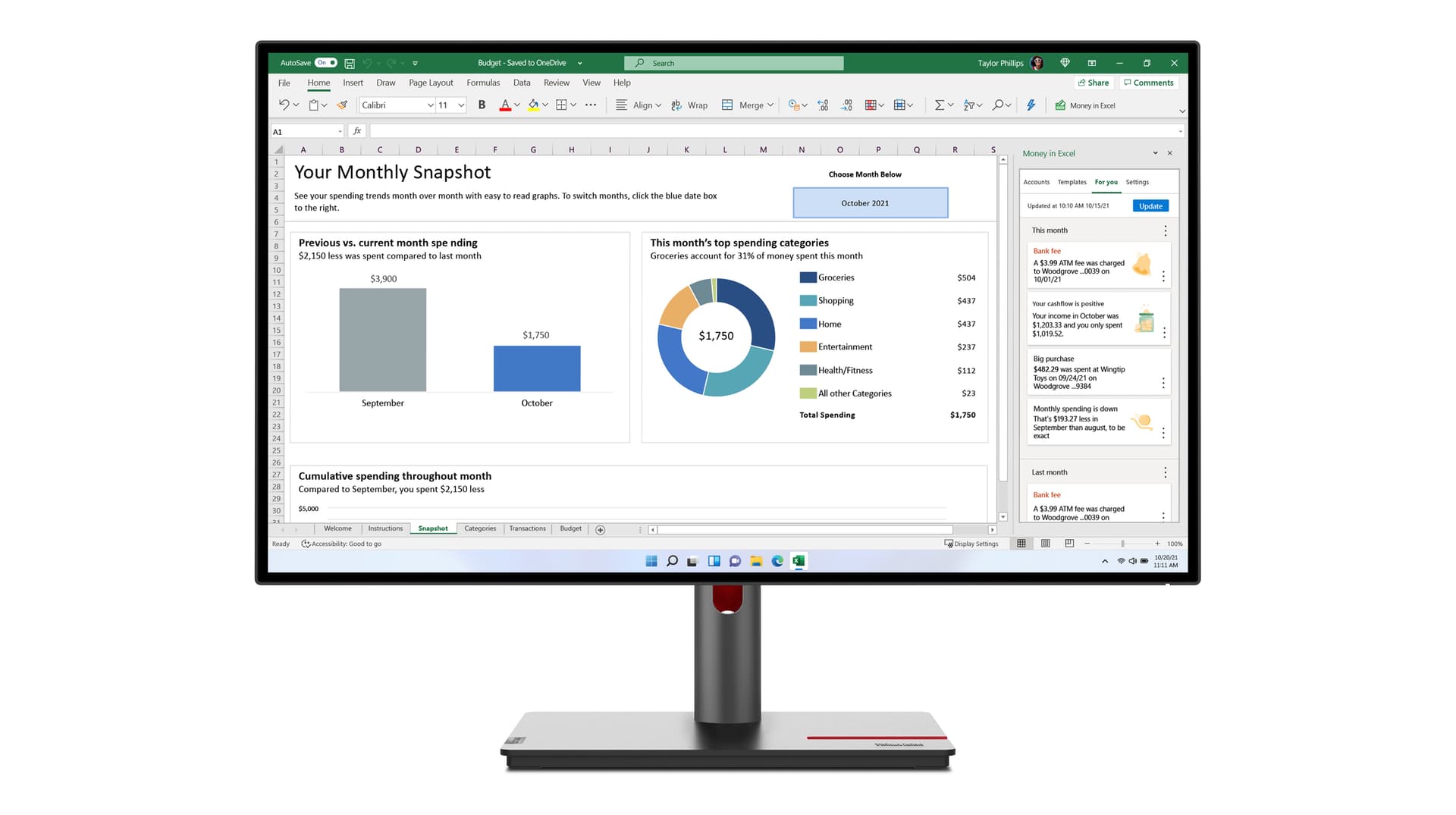 Lenovo ThinkVision P27h-30 — miniatura 1