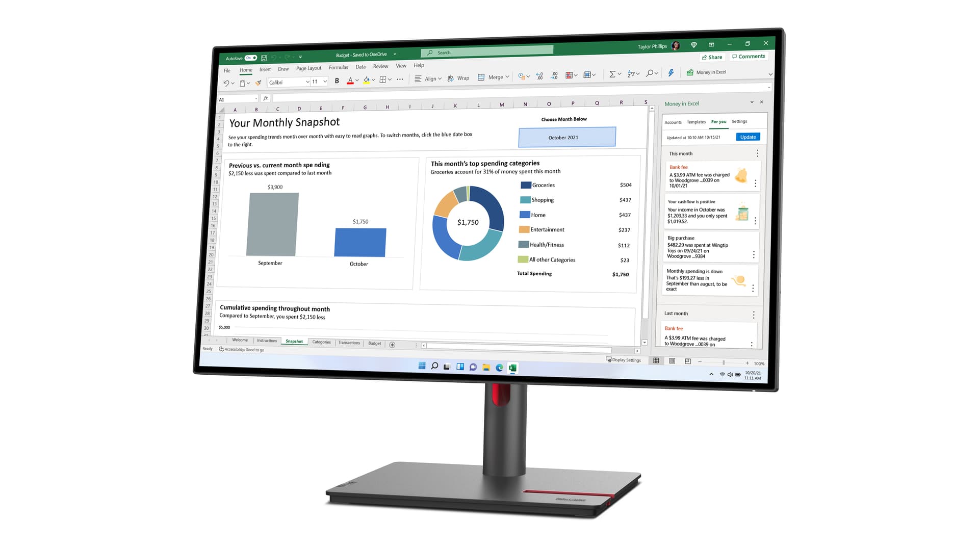 Lenovo ThinkVision P27h-30 — miniatura 4