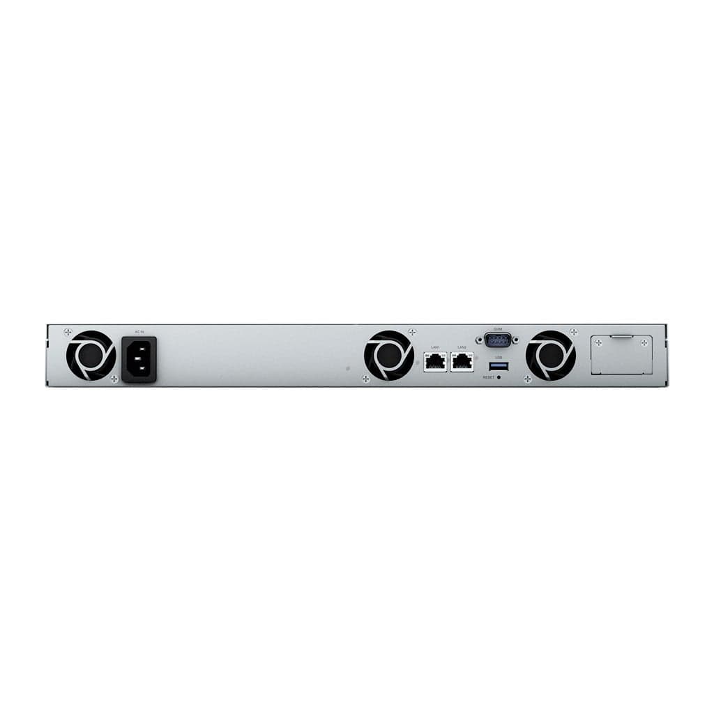 Synology RackStation RS422+ - Servidor NAS - 4 baias - montável em bastidor - SATA 6Gb/s - RAID (expansão de disco rígido) 0, 1, 5, 6, 10, JBOD - RAM 2 GB - Gigabit Ethernet - iSCSI assistência - 1U — miniatura 4