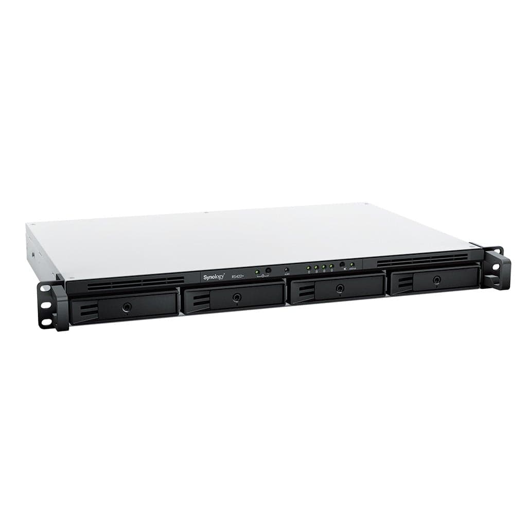Synology RackStation RS422+ - Servidor NAS - 4 baias - montável em bastidor - SATA 6Gb/s - RAID (expansão de disco rígido) 0, 1, 5, 6, 10, JBOD - RAM 2 GB - Gigabit Ethernet - iSCSI assistência - 1U — miniatura 6