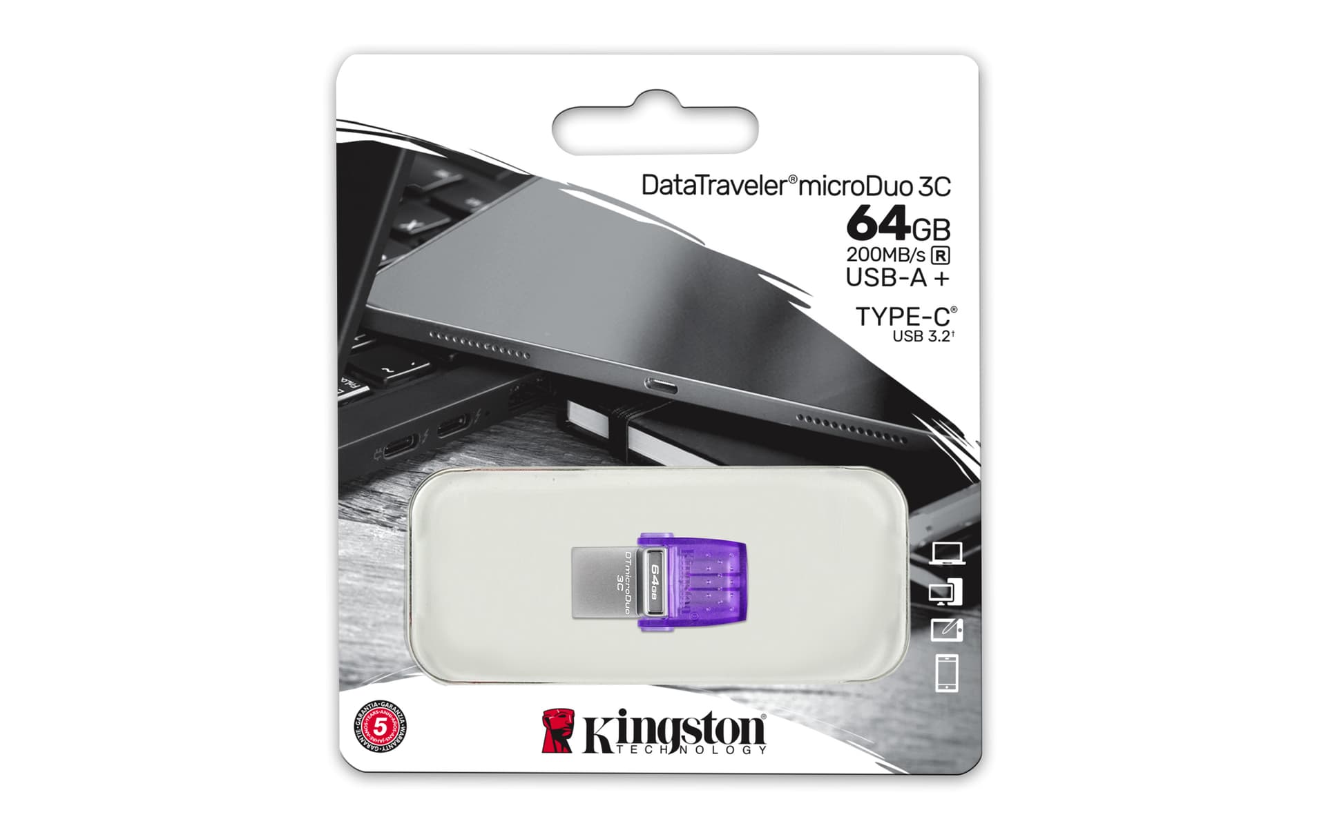 Kingston Technology DataTraveler microDuo 3C — miniatura 5