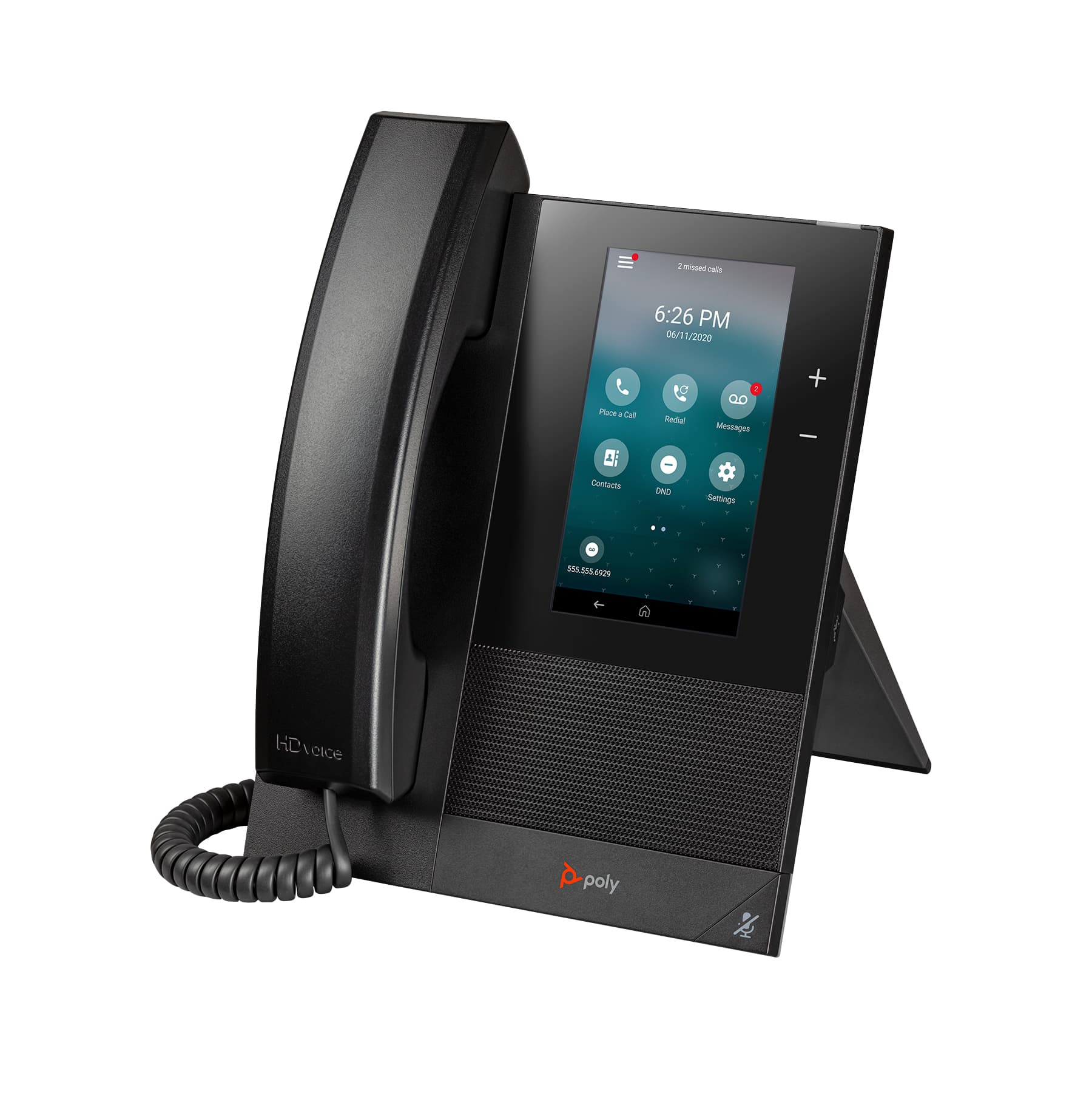 HP Poly Telefone Multimédia Empresarial Poly CCX 400 com Open SIP e PoE — miniatura 2
