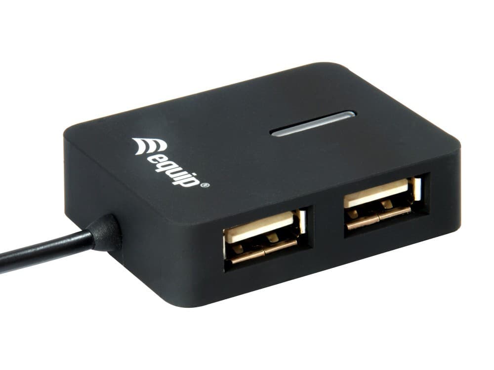 EQUIP LIFE HUB 4 PORTS USB 2.0 BLACK #CAMPANHA#, miniatura 2