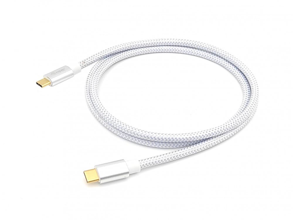 EQUIP CABO USB 3.2 GEN 2 C TO C CABLE M/M 10G TRANSFER 5A 100W 0.5MT WHITE — miniatura 2
