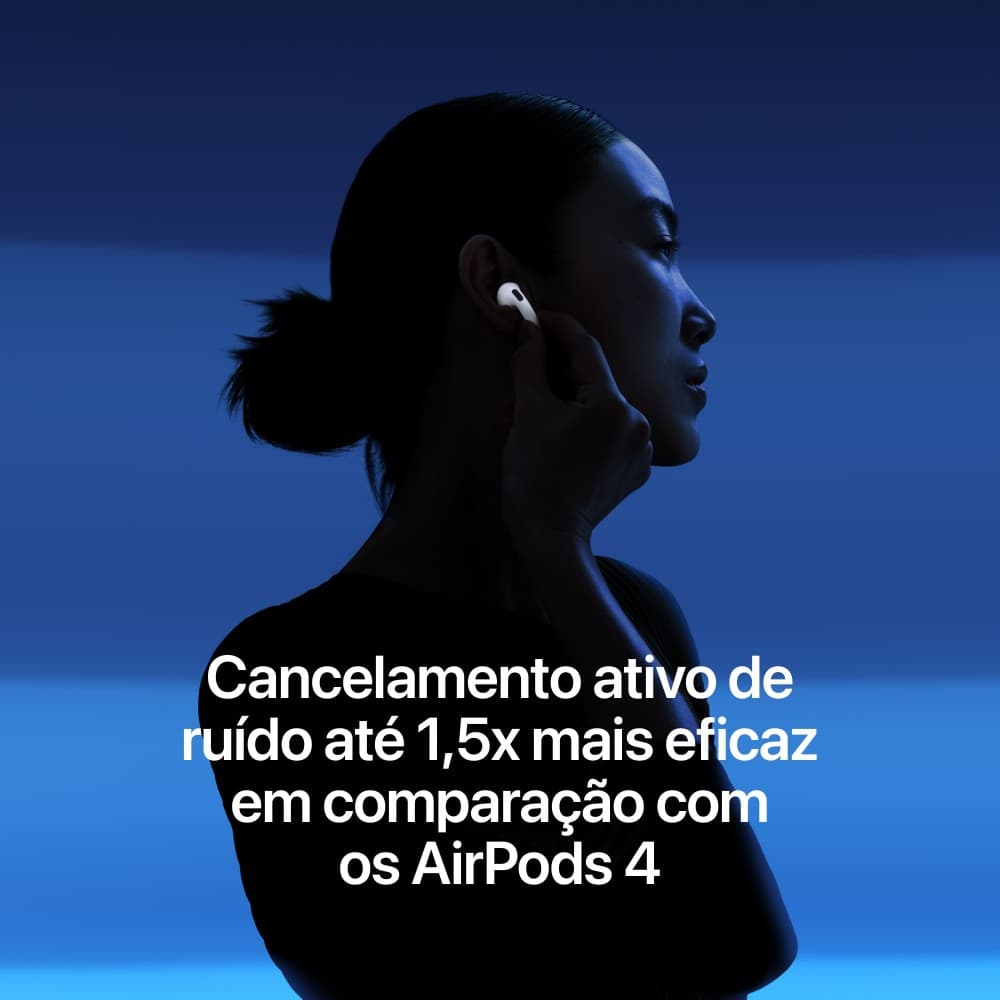 Apple AirPods 5 - Auscultadores sem fios com microfonoe - botão de orelha - bluetooth - cancelamento de ruído activo - branco, miniatura 4