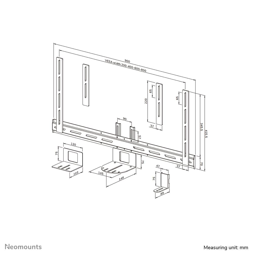 Neomounts AV50-500BL, miniatura 19