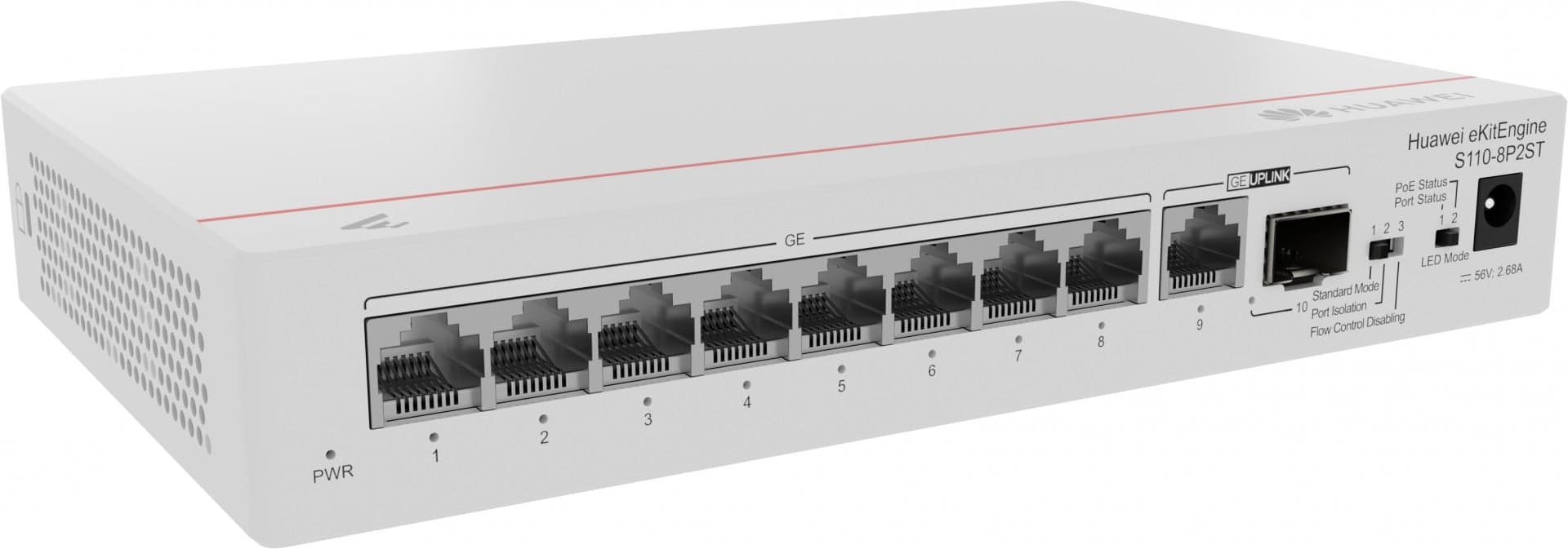 HUAWEI SWITCH CLOUDENGINE S110-8P2ST POWER OVER ETHERNET (POE) #PROMO FIM STOCK# — miniatura 2