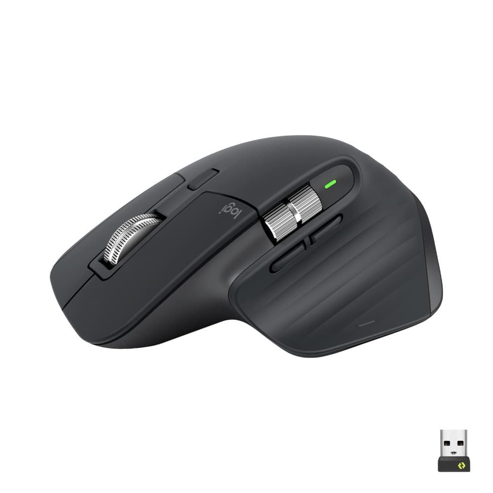 LOGITECH MOUSE MX MASTER 3S GRAPHITE, miniatura 1