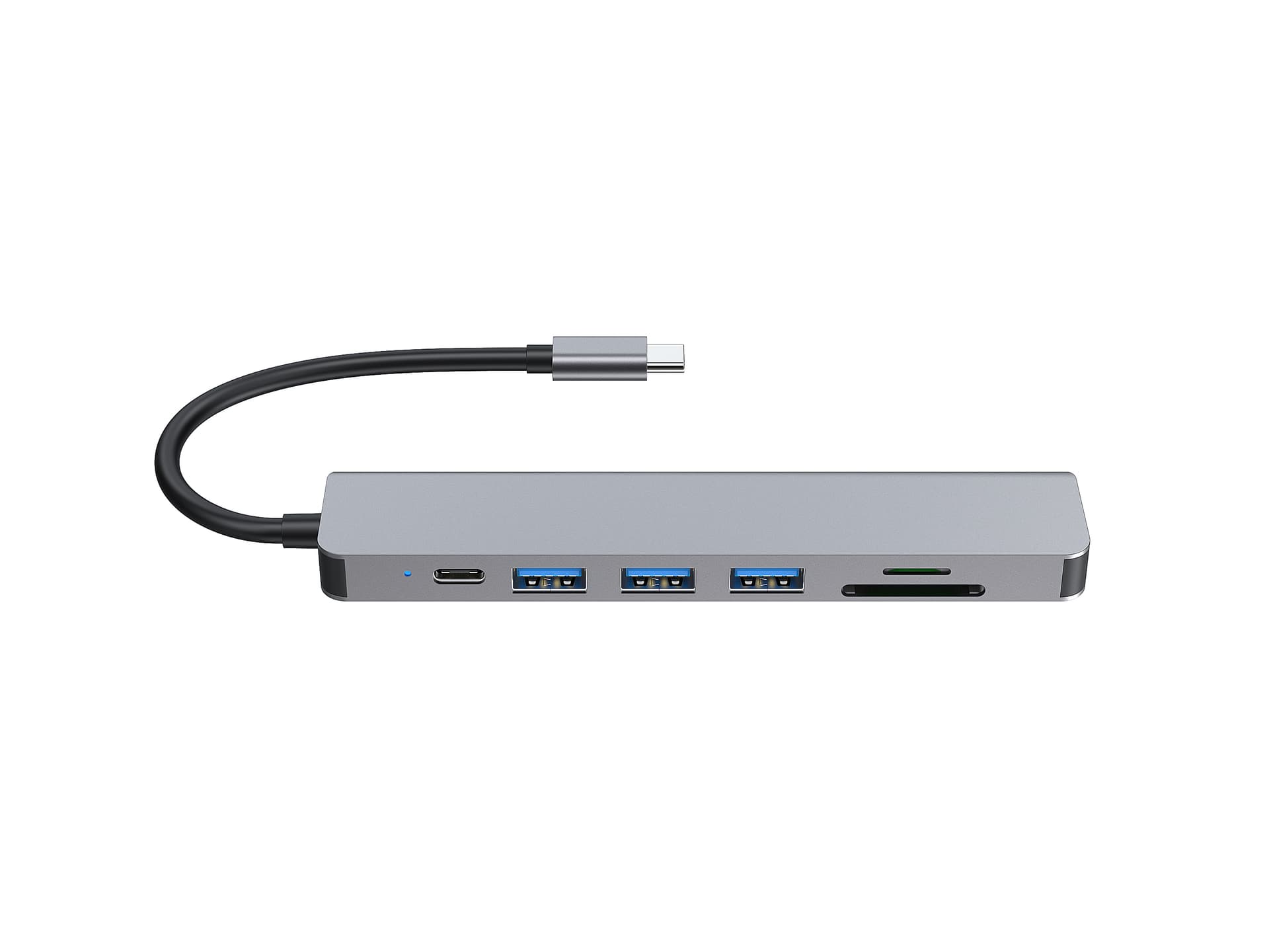 Equip 133494 Adaptador multifuncional USB-C 7 em 1, HDMI 4K/60Hz, USB 3.2 Gen1 x 3 , TF/MICRO SD, 100W USB PD — miniatura 4