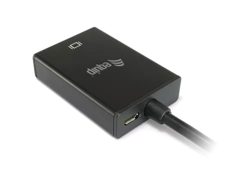 EQUIP ADAPTADOR VGA HDMI M/F C/AUDIO PRETO — miniatura 5