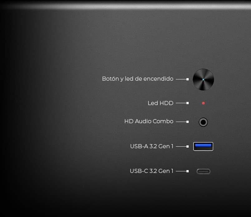 COOLBOX COO-PCM640C-0 MATX M640C USB-C 3.2 GEN1 FULL METAL CASE WITHOUT POWER SUPPLY + 1 90MM FAN, miniatura 5