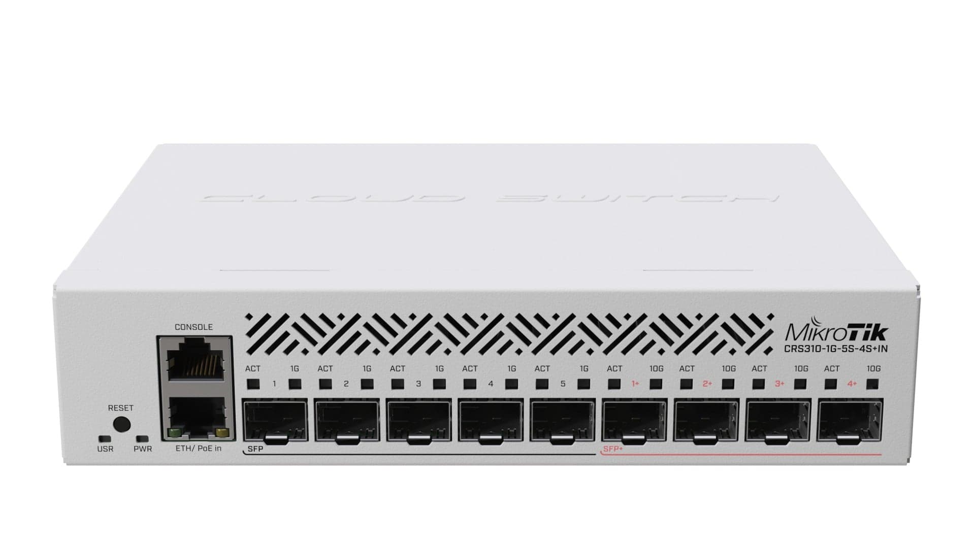 Mikrotik CRS310-1G-5S-4S+IN switch L3 Gigabit Ethernet (10/100/1000) com suporte PoE in (sem suporte PoE out) 1U, miniatura 1