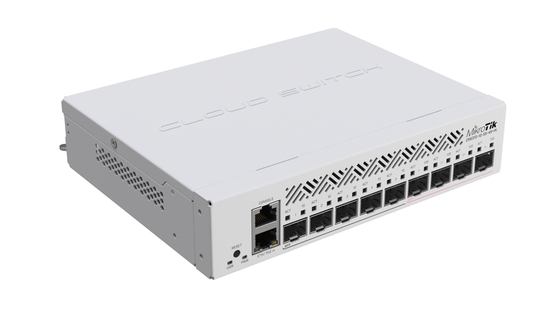 Mikrotik CRS310-1G-5S-4S+IN switch L3 Gigabit Ethernet (10/100/1000) com suporte PoE in (sem suporte PoE out) 1U, miniatura 3