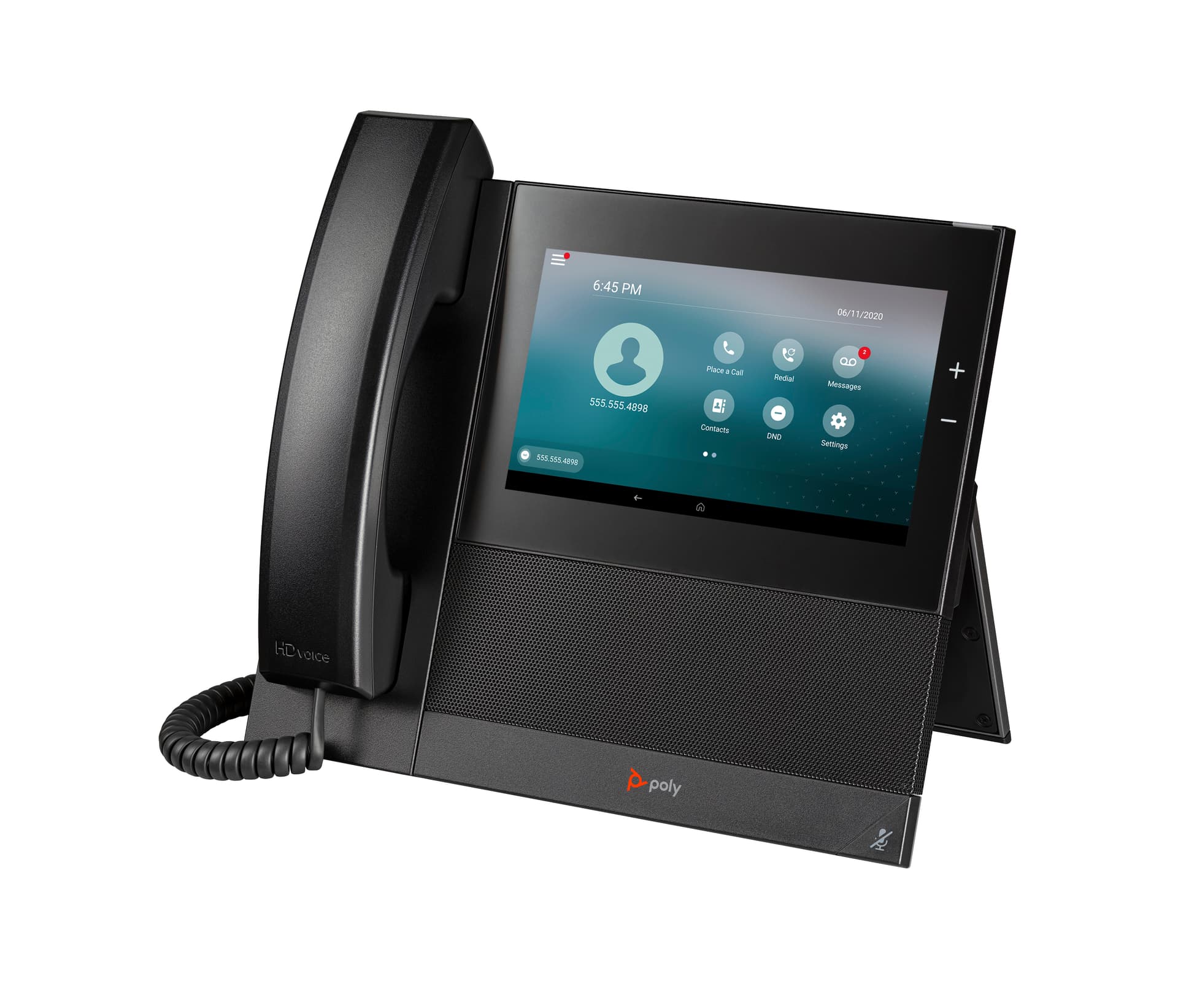 HP Poly Telefone Multimédia Empresarial Poly CCX 600 com Open SIP e PoE — miniatura 4