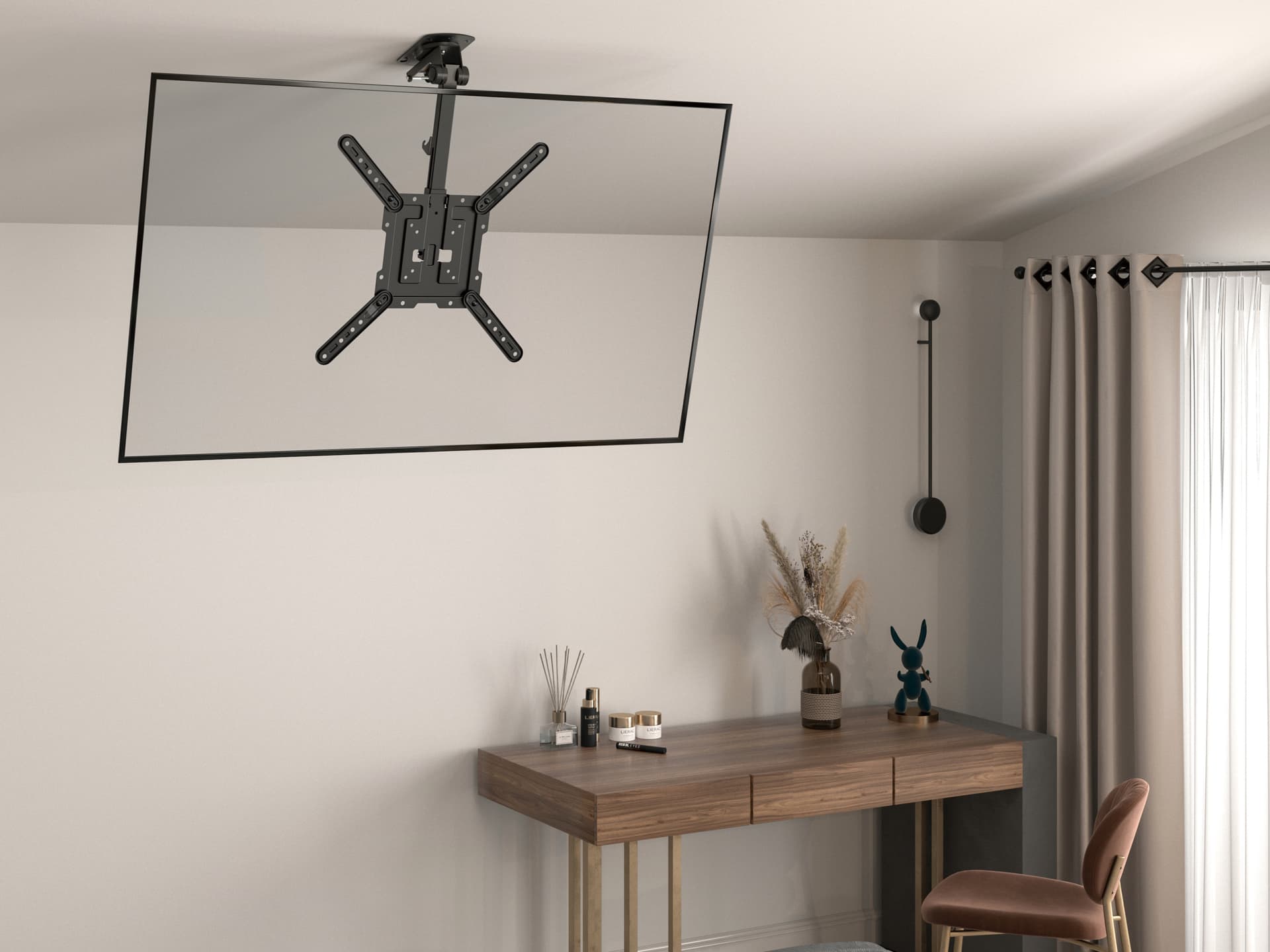 Equip Suporte de TV de 23“-55” para montagem no teto — miniatura 3