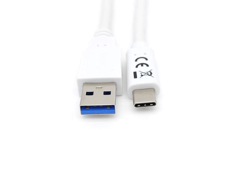 EQUIP CABO USB 3.2 GEN 1 C TO A CABLE M/M 5G TRANSFER 3ª 2.0MT WHITE — miniatura 4