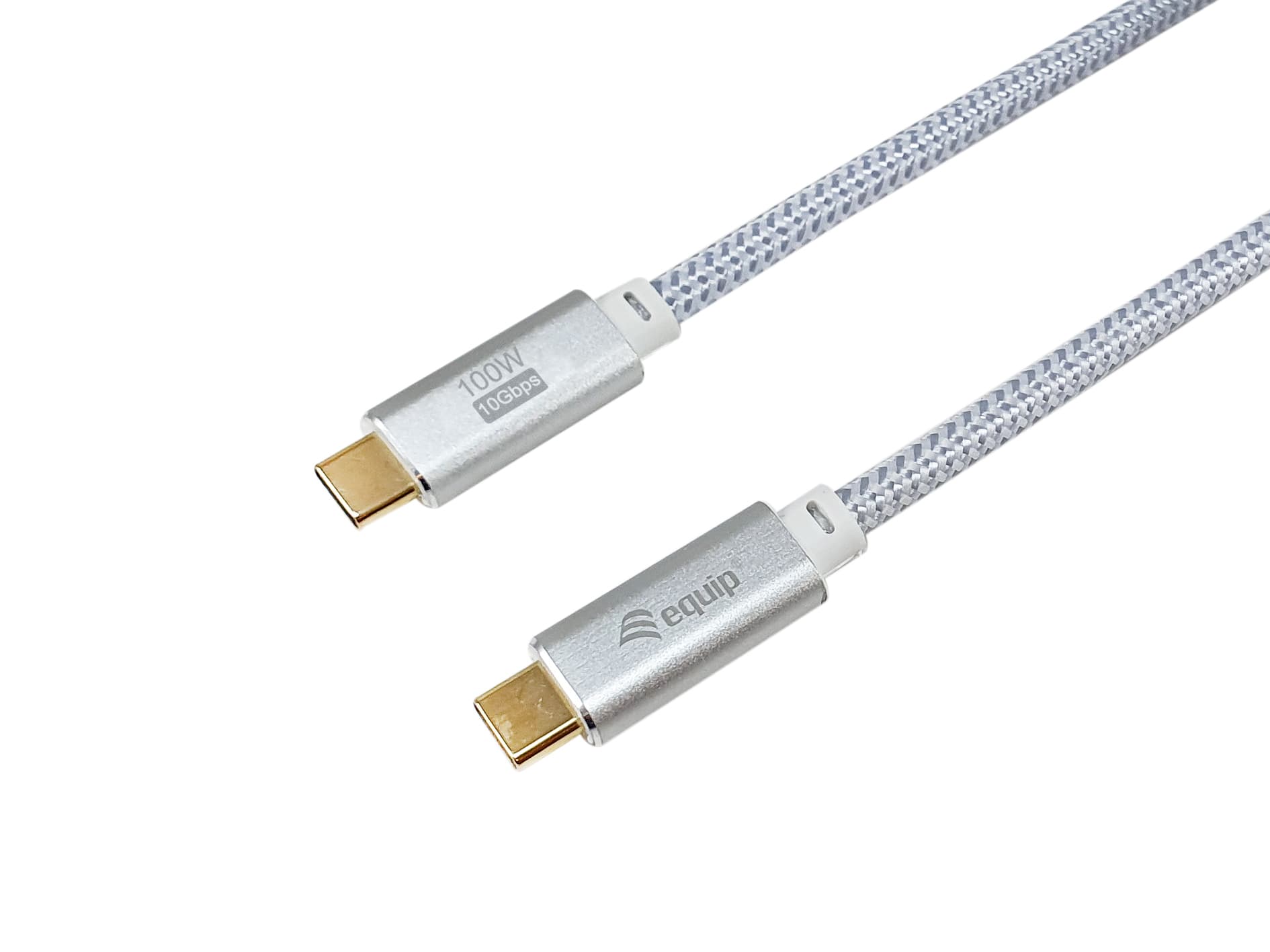 Equip 128360 Cabo USB 3.2 Gen 2 C para C, M/M, 3,0 m, PD 100W , 4K/60Hz, 10Gbps, branco — miniatura 2