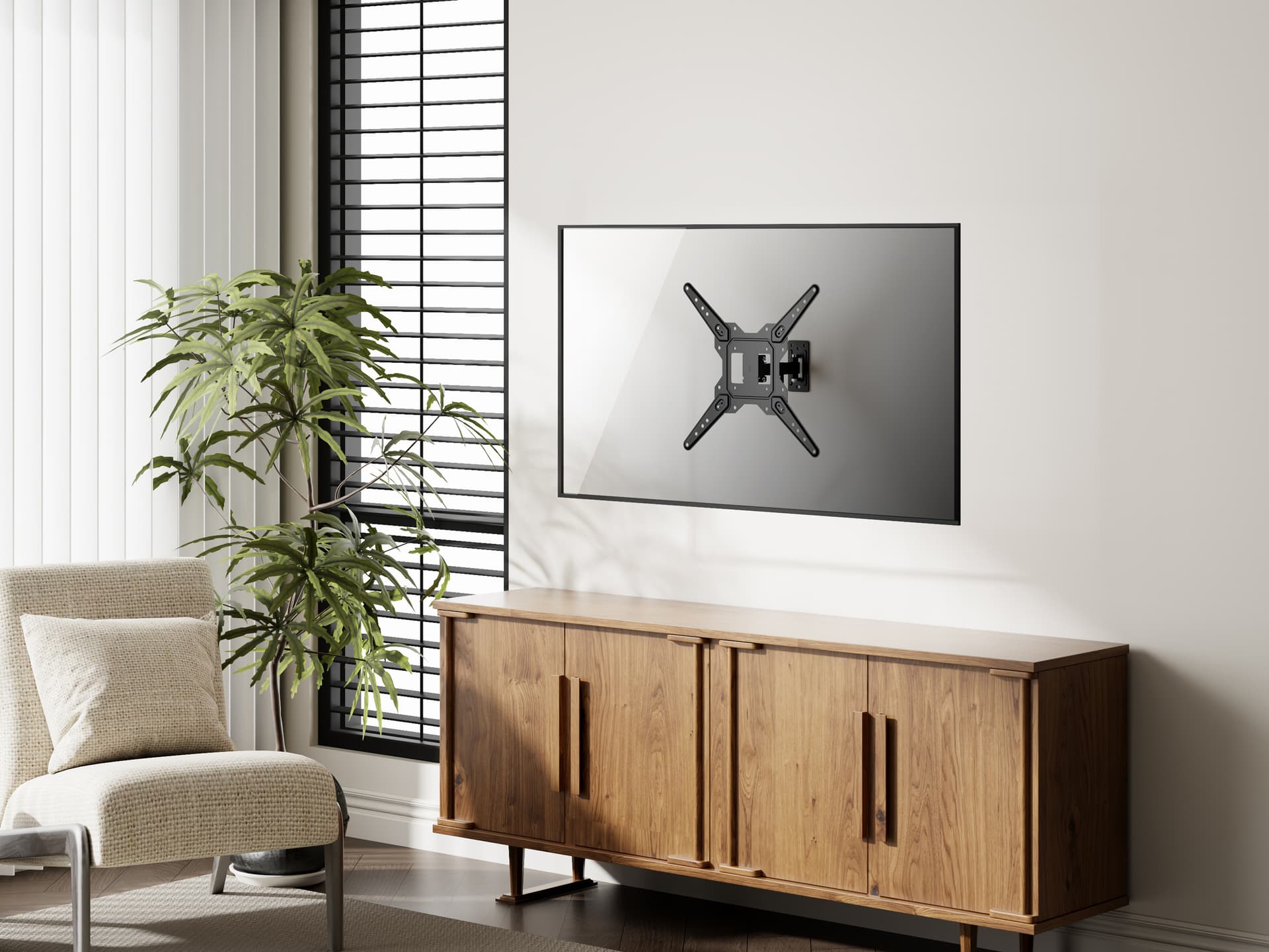Equip Suporte de parede para TV de movimento total de 23"-55” — miniatura 8
