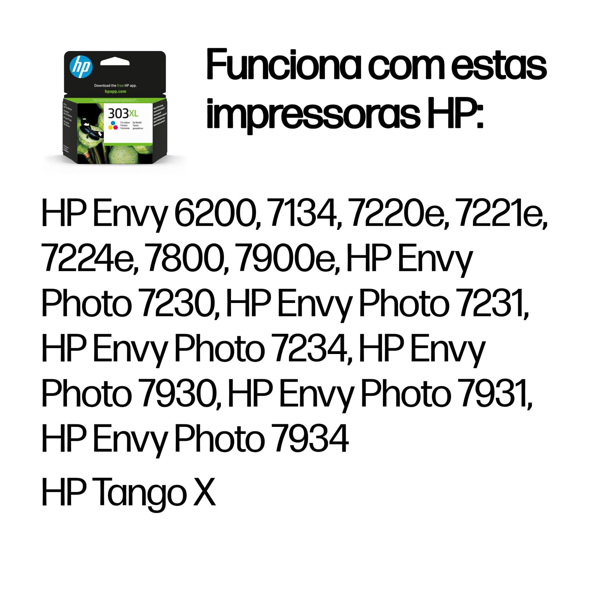 HP Tinteiro Original 303XL de elevado rendimento (Tricolor) — miniatura 2