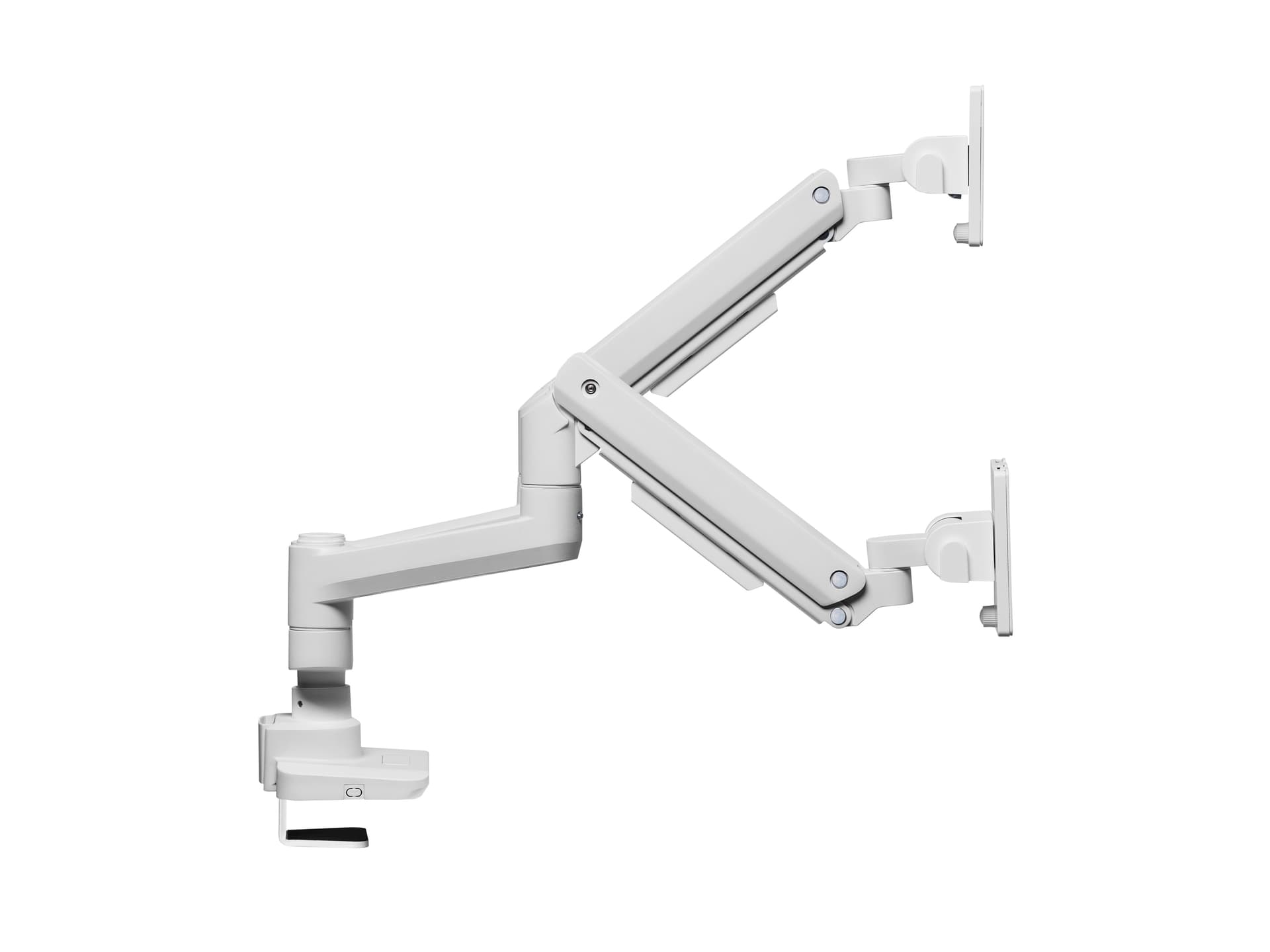 Equip Suporte de montagem de secretária para monitor duplo de 17“-35”, branco — miniatura 2