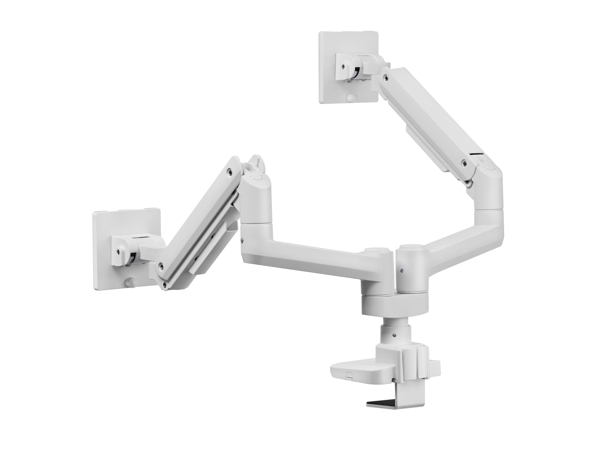 Equip Suporte de montagem de secretária para monitor duplo de 17“-35”, branco — miniatura 3