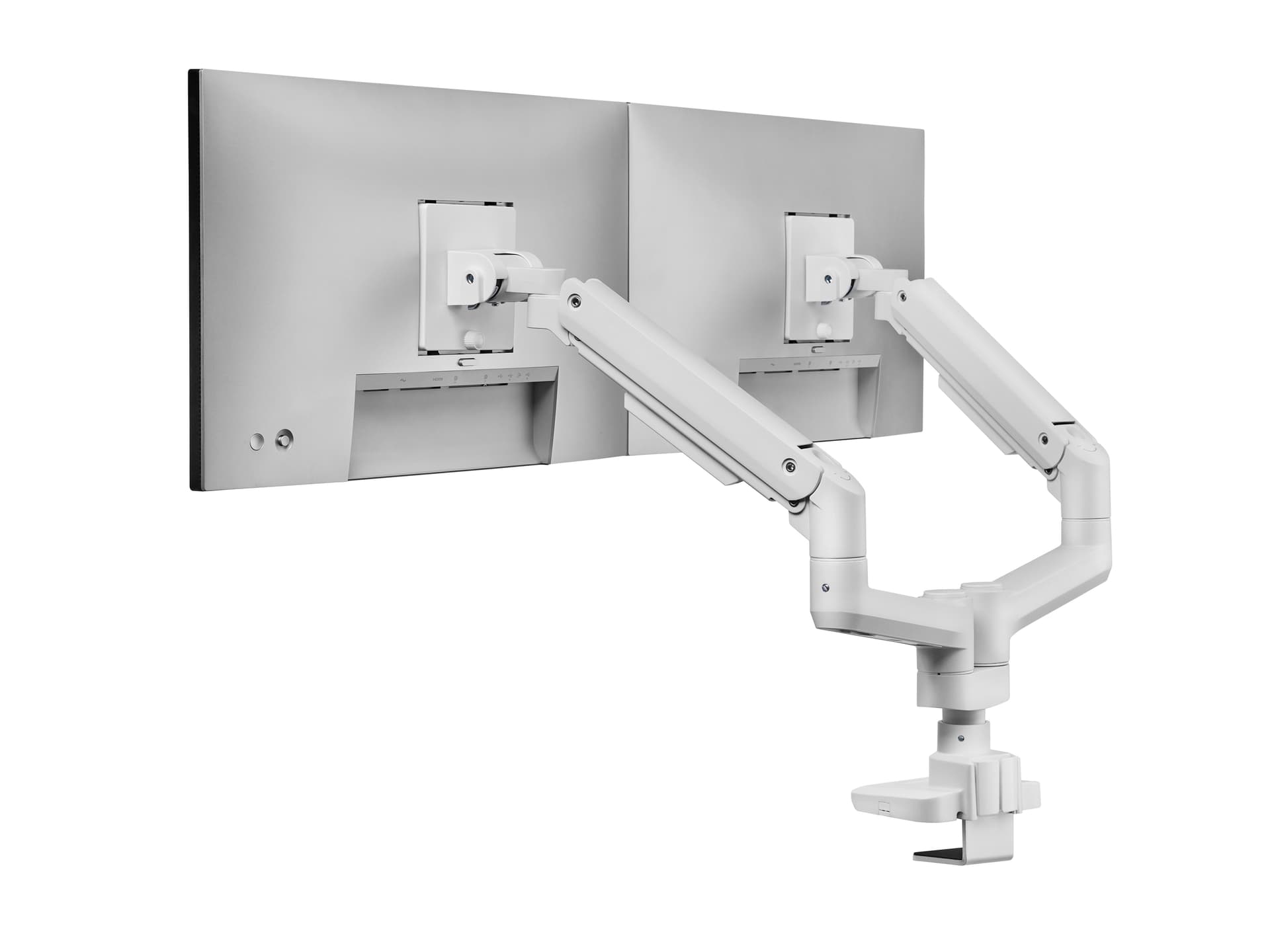 Equip Suporte de montagem de secretária para monitor duplo de 17“-35”, branco — miniatura 4