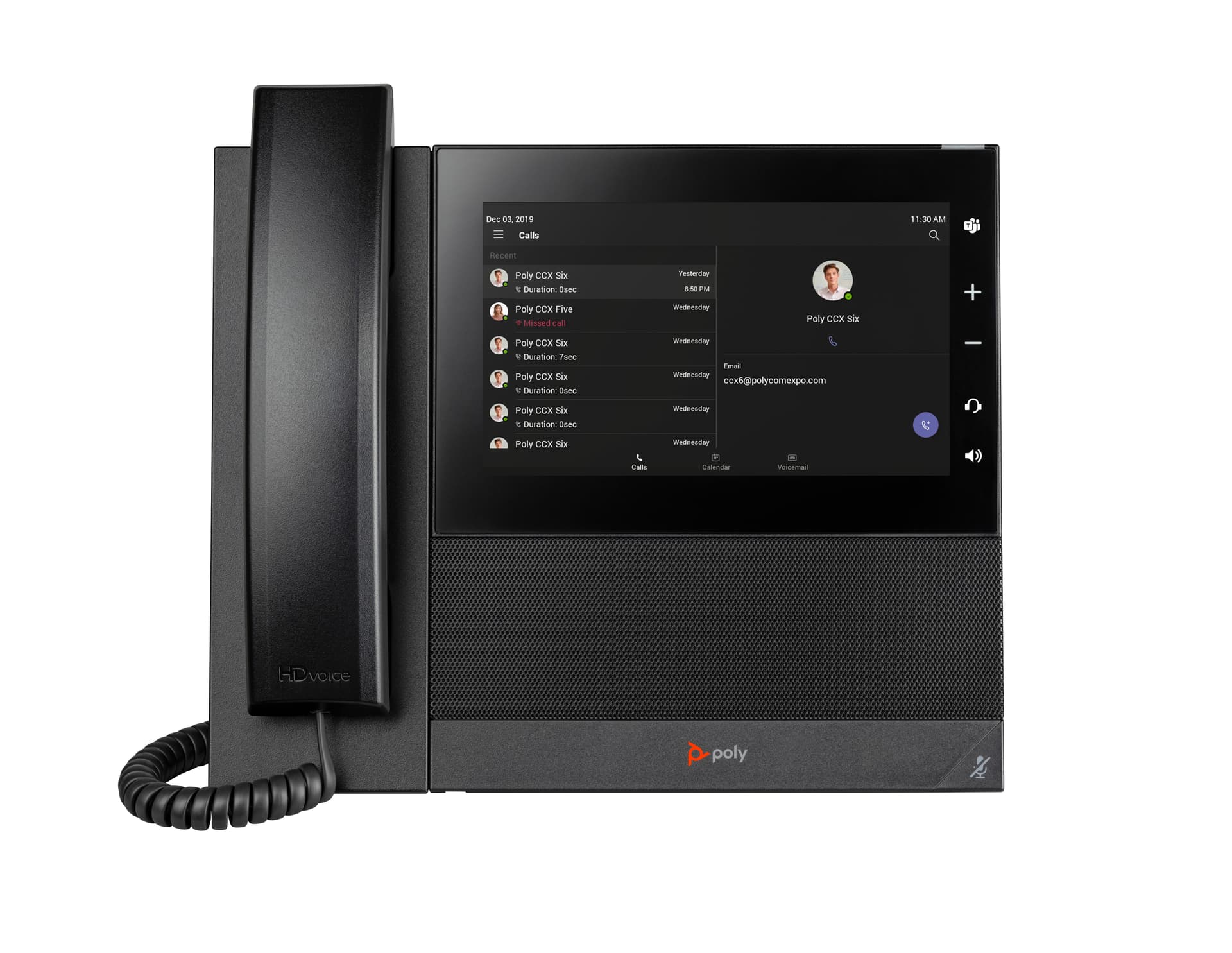 HP Poly Telefone Multimédia Empresarial Poly CCX 600 para Microsoft Teams com PoE — miniatura 2