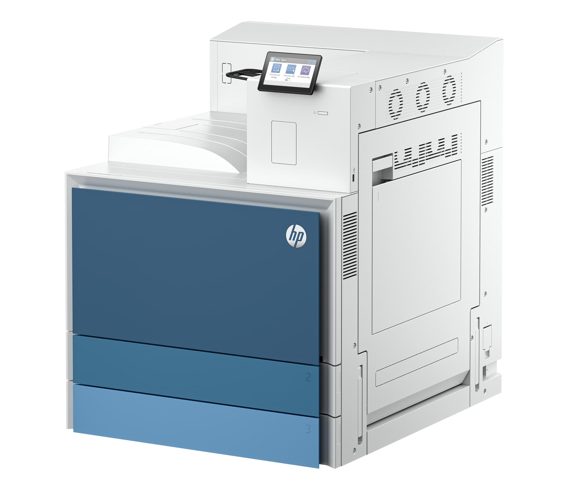 HP LaserJet Enterprise 8501dn Preto e branco Impressora, miniatura 3