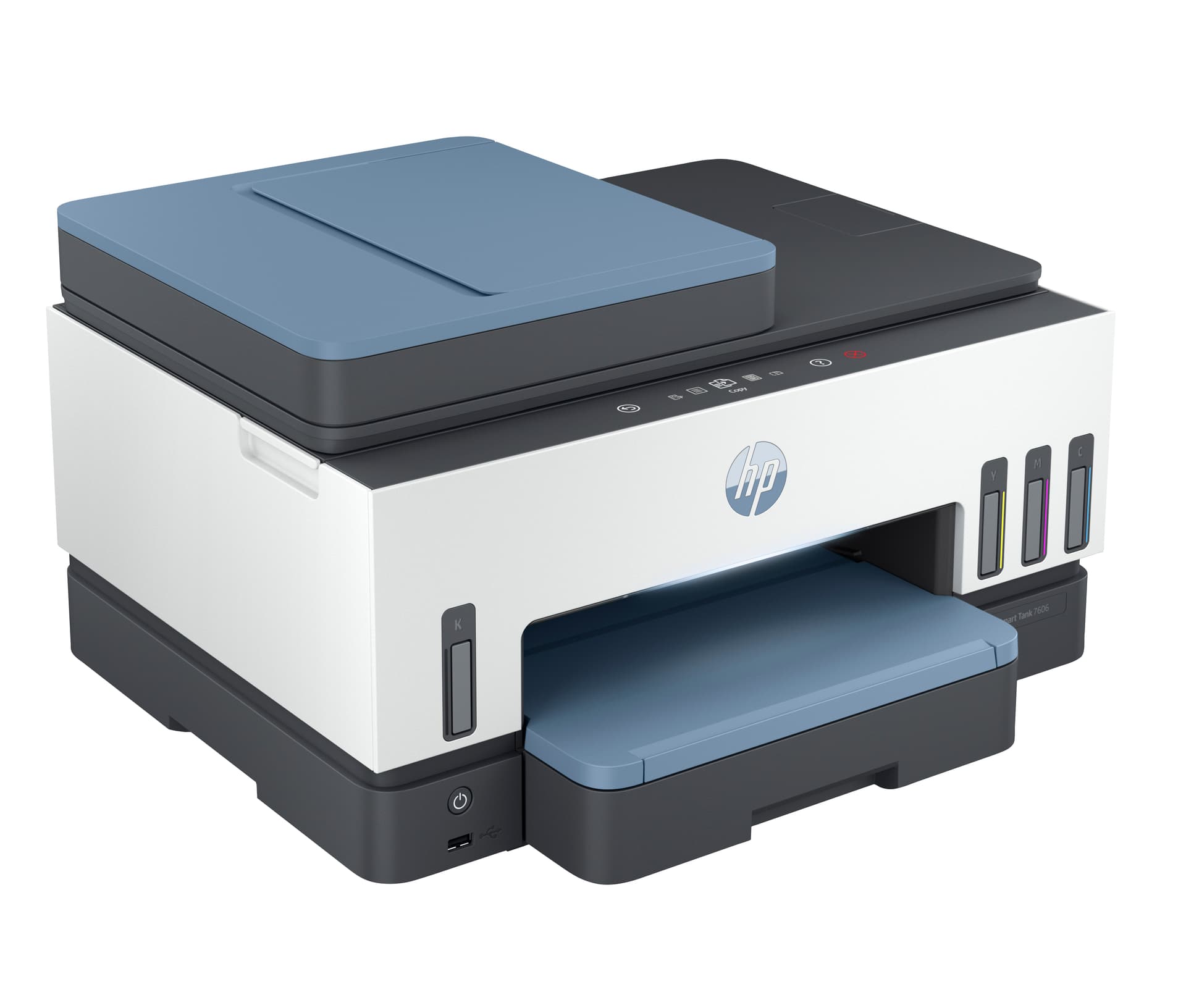 HP Smart Tank 7606 Sem fios All-in-One Cor Impressora, Impressão frente e verso; Copiadora, scanner — miniatura 2
