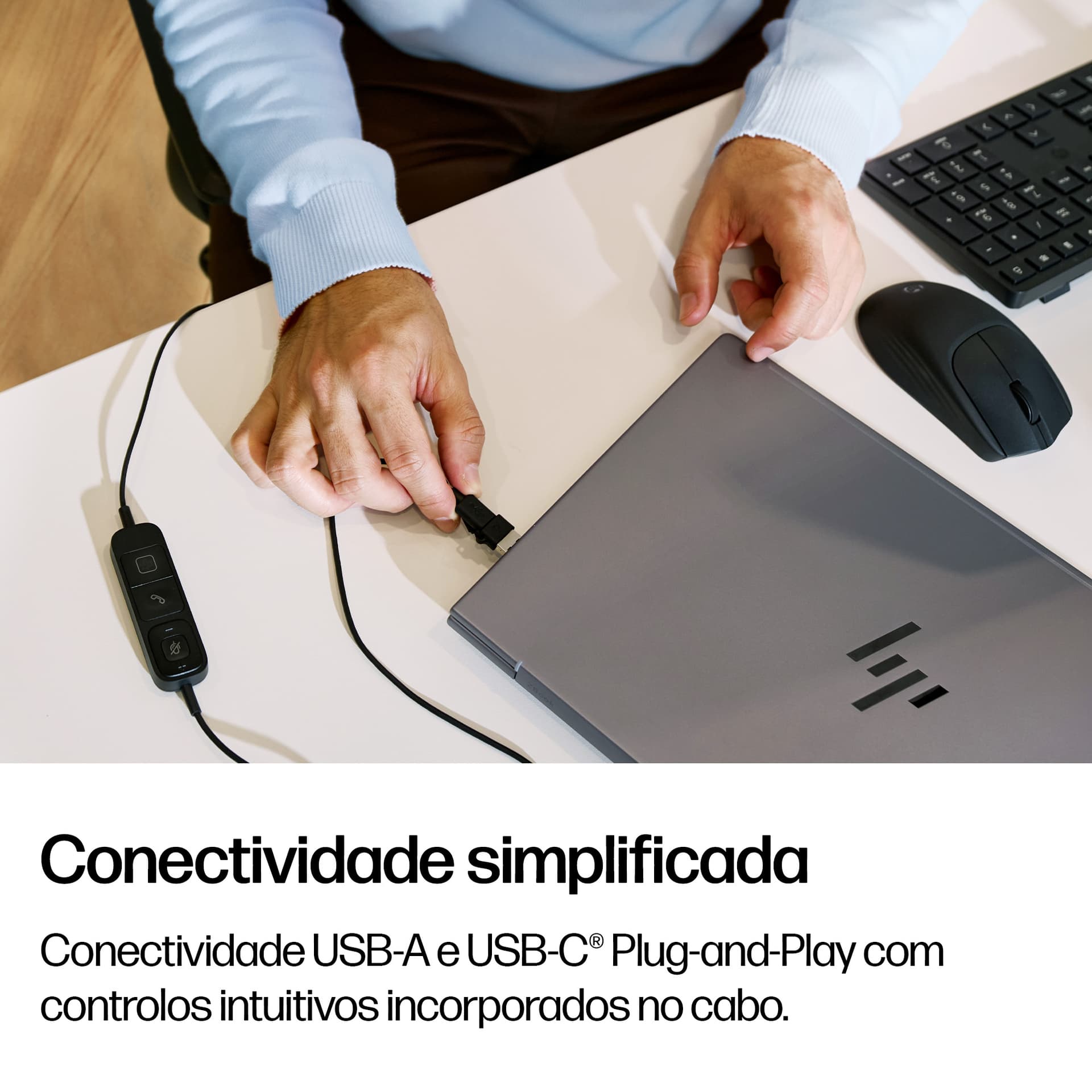 HP Poly Headset monaural USB com fios Mission 415 (a granel) — miniatura 4