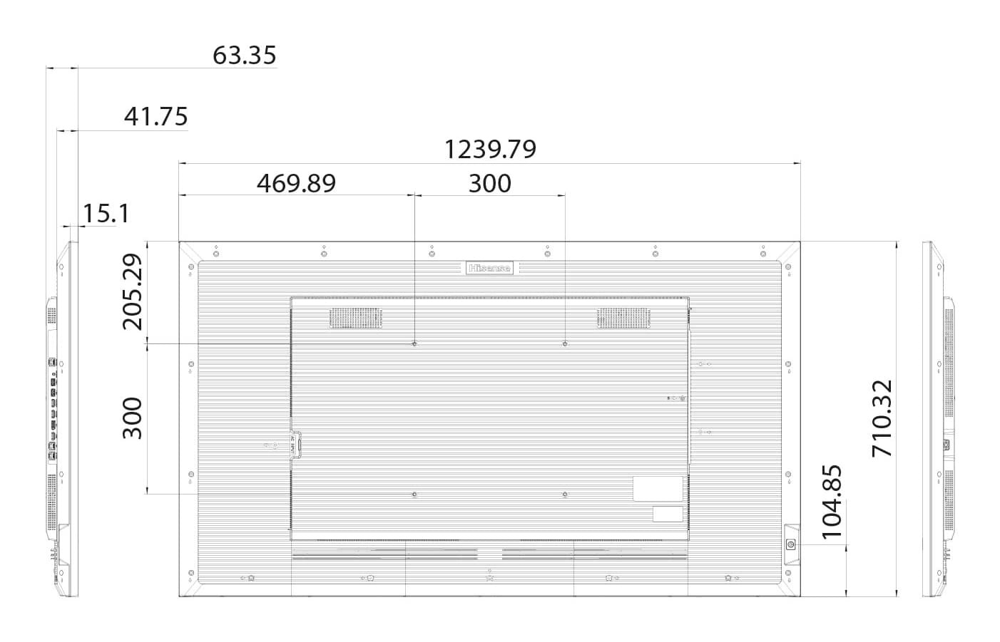 Hisense 55” 4K UHD IPS Digital Signage Display - 24/7 Operation — miniatura 7