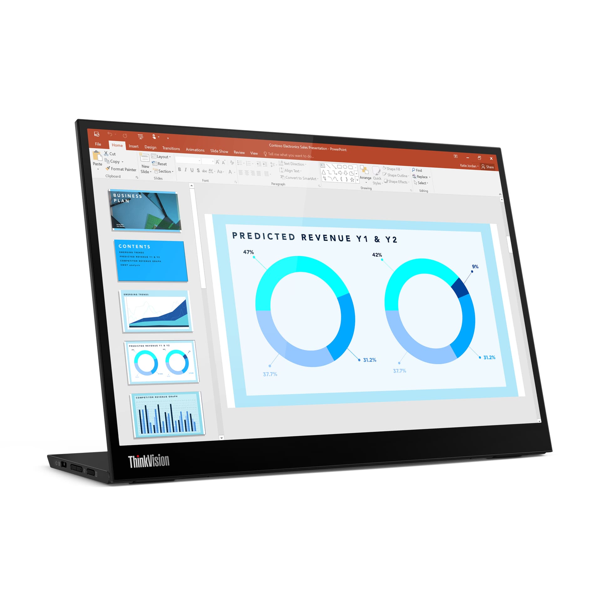 Lenovo ThinkVision M14d Monitor — miniatura 6