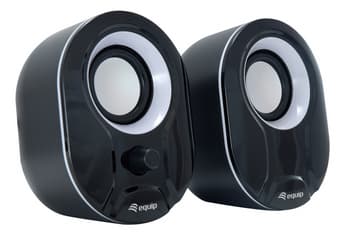 EQUIP LIFE MINI COLUNAS 6W USB CONTROLO SOM PRETO/BRANCO, miniatura 3