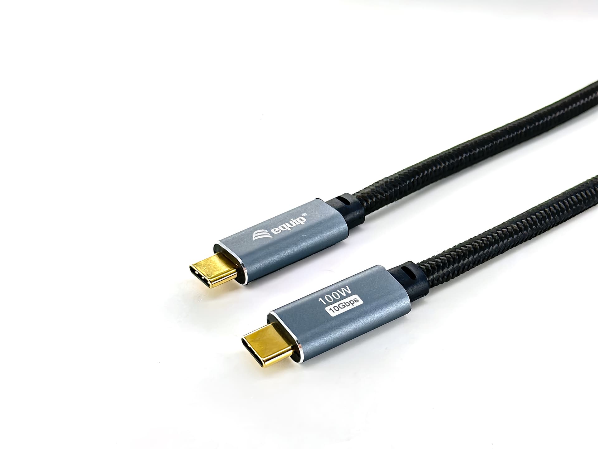 Equip 128357 Cabo USB 3.2 Gen 2 C para C, M/M, 2,0 m, PD100W , 4K/60 Hz, 10 Gbps, preto — miniatura 2