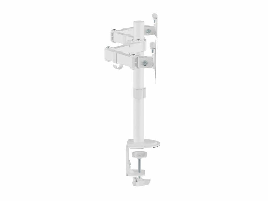 Equip Suporte de montagem de secretária para monitor duplo articulado de 17“-32”, branco — miniatura 2