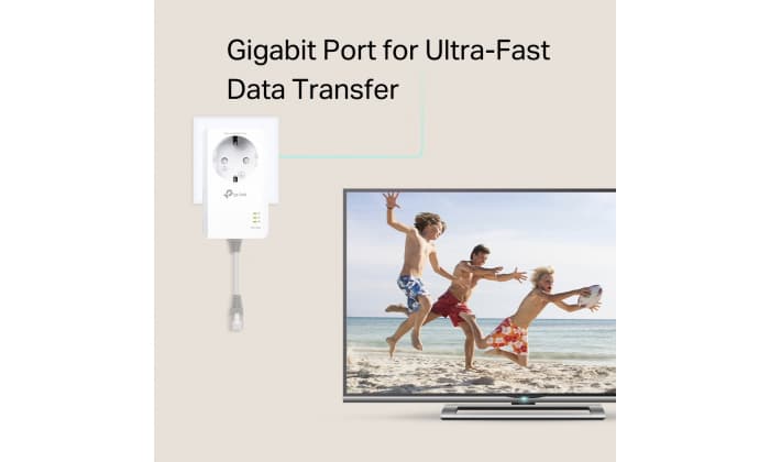 TP-LINK POWERLINE AV1000 PLC KIT WITH AC PASSTHROUGH — miniatura 3