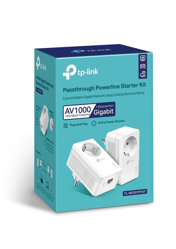 TP-LINK POWERLINE AV1000 PLC KIT WITH AC PASSTHROUGH — miniatura 4