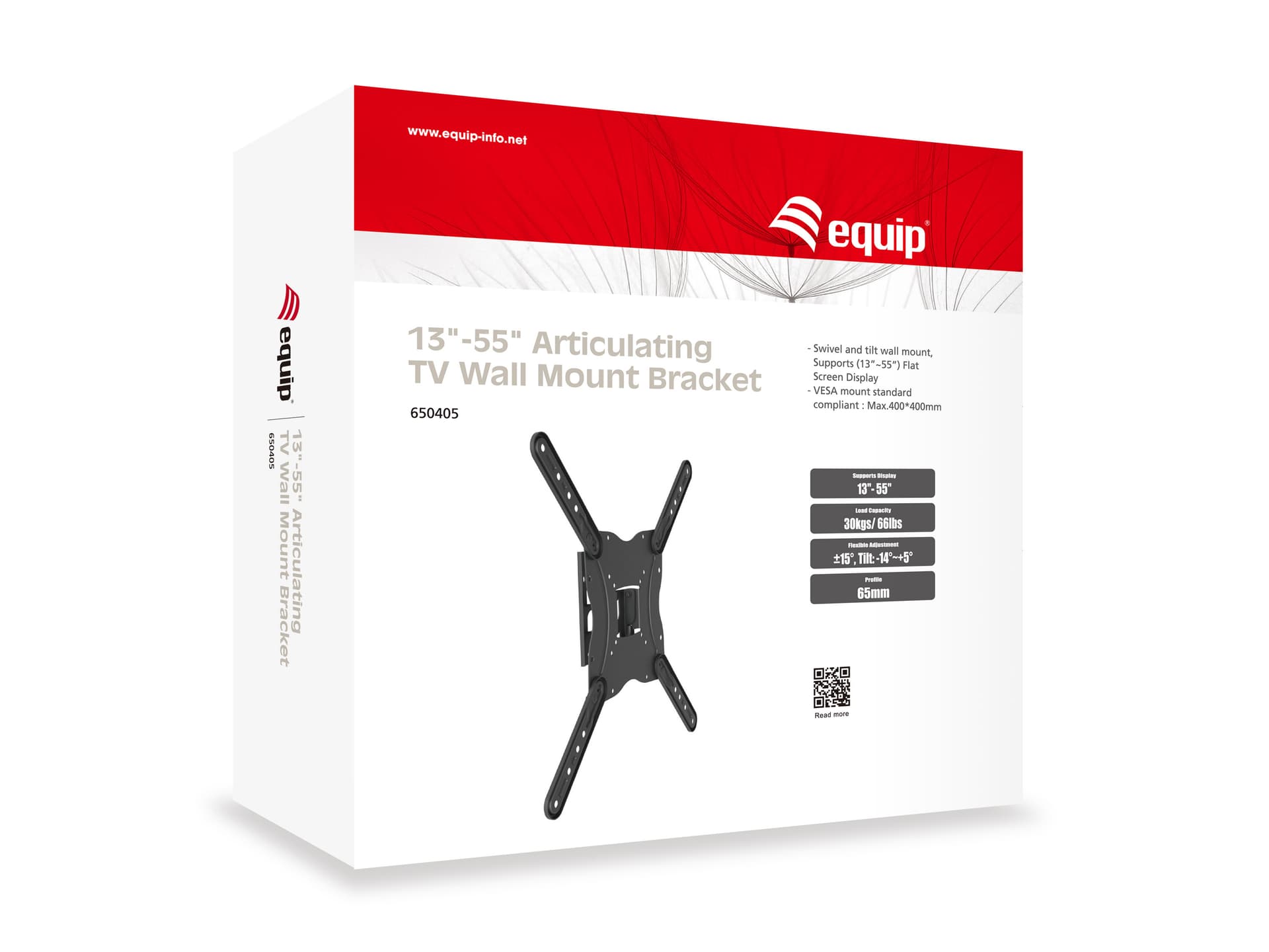 Equip Suporte de parede para TV articulado de 23"-55” — miniatura 2