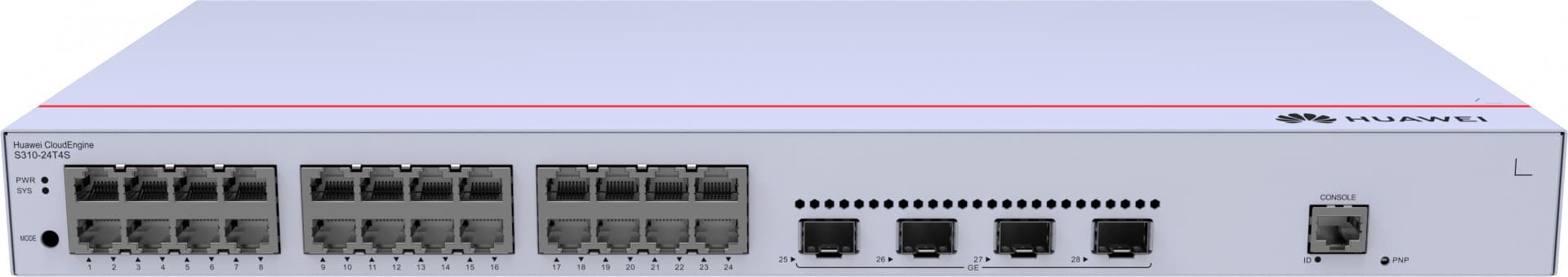 HUAWEI S310-24T4S SWITCH 24 10/100/1000BASE-T PORTS4GE SFP PORTS AC POWER#PROMO# — miniatura 4
