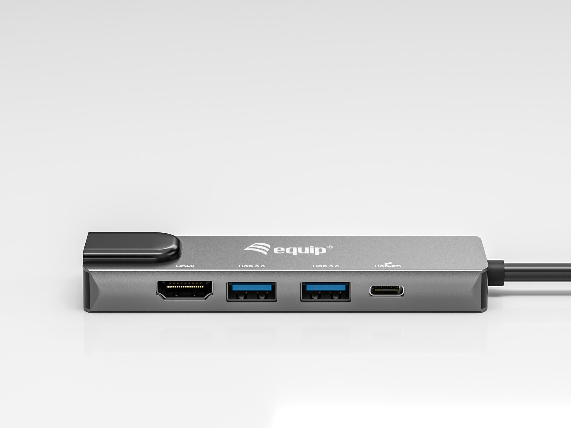 Equip Adaptador multifunções USB-C 5 em 1, HDMI , Gigabit LAN, USB 3.2 GEN1, 100W USB PD — miniatura 2