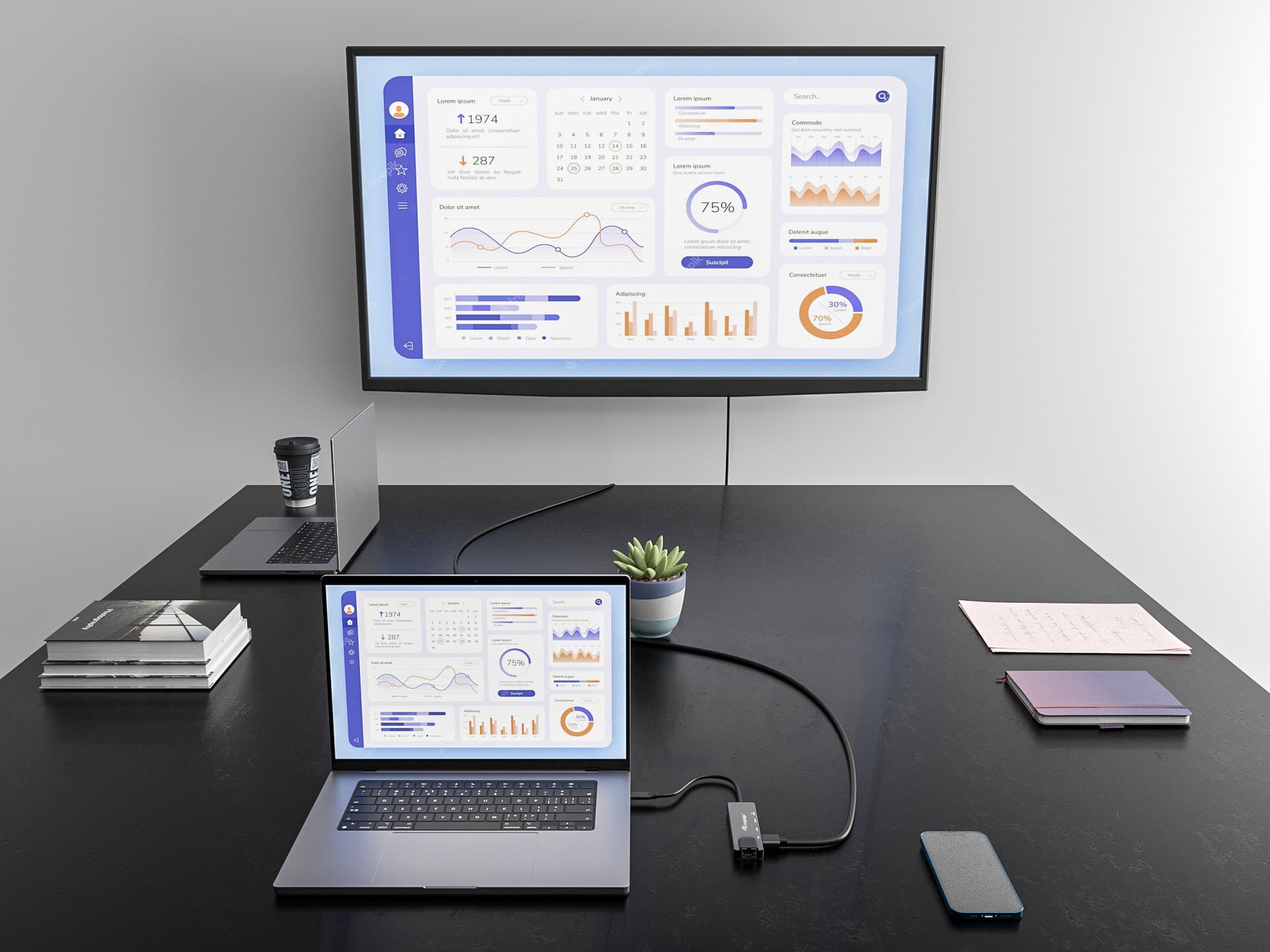 Equip Adaptador multifunções USB-C 5 em 1, HDMI , Gigabit LAN, USB 3.2 GEN1, 100W USB PD — miniatura 6