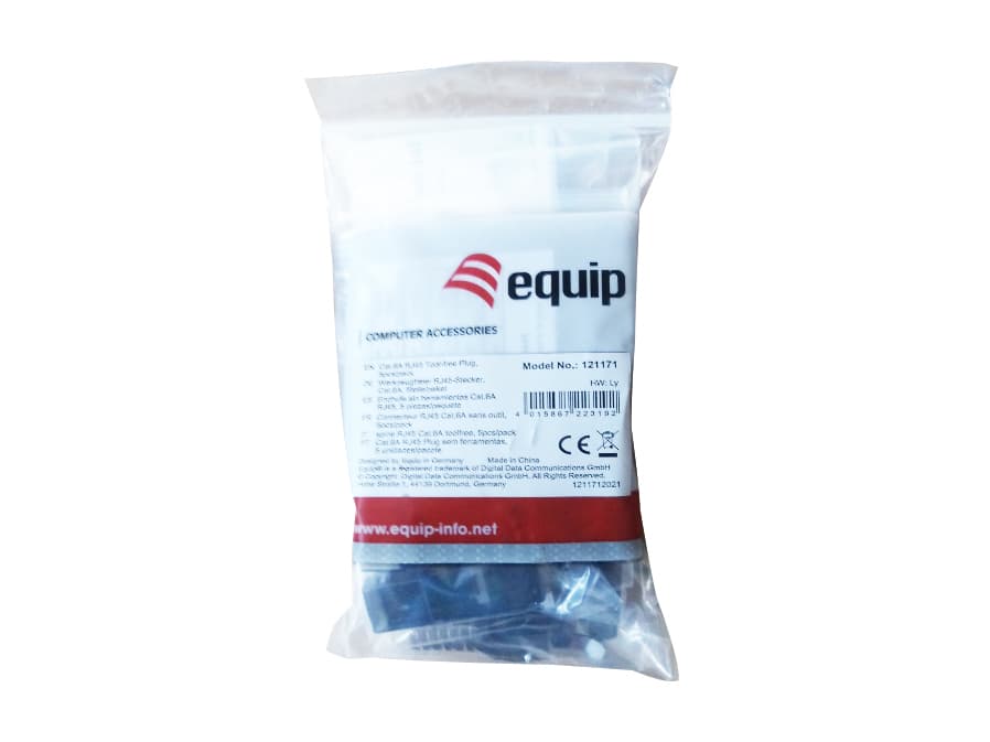 EQUIP FICHA RJ45 UTP CAT6A PACK 5 UN — miniatura 2