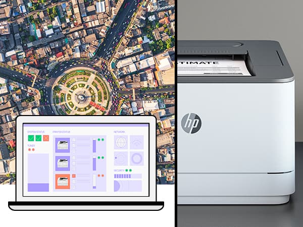HP LaserJet Pro 3102fdn Multifunction Preto e branco Impressora, Apenas Ethernet; Copiadora, Scanner — miniatura 18