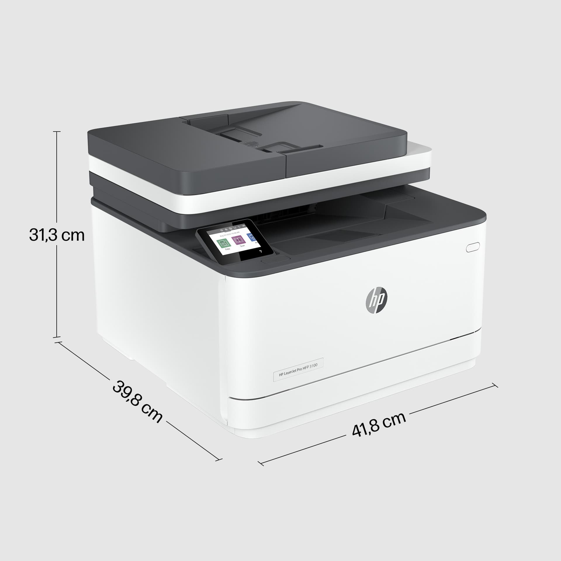 HP LaserJet Pro 3102fdn Multifunction Preto e branco Impressora, Apenas Ethernet; Copiadora, Scanner — miniatura 5
