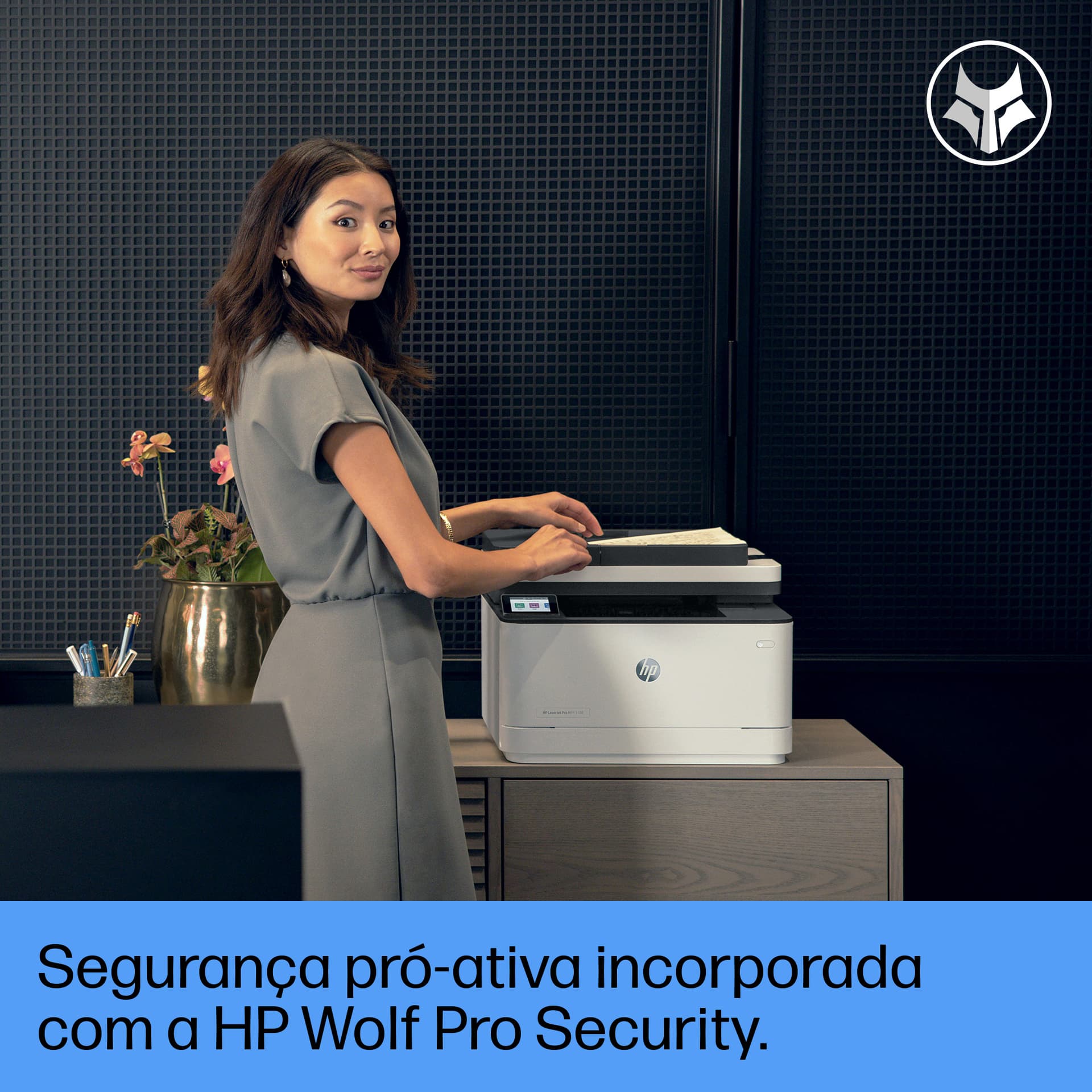 HP LaserJet Pro 3102fdn Multifunction Preto e branco Impressora, Apenas Ethernet; Copiadora, Scanner — miniatura 6