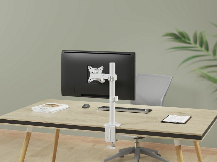 Equip Suporte de montagem de secretária para monitor articulado de 17“-32”, branco — miniatura 8