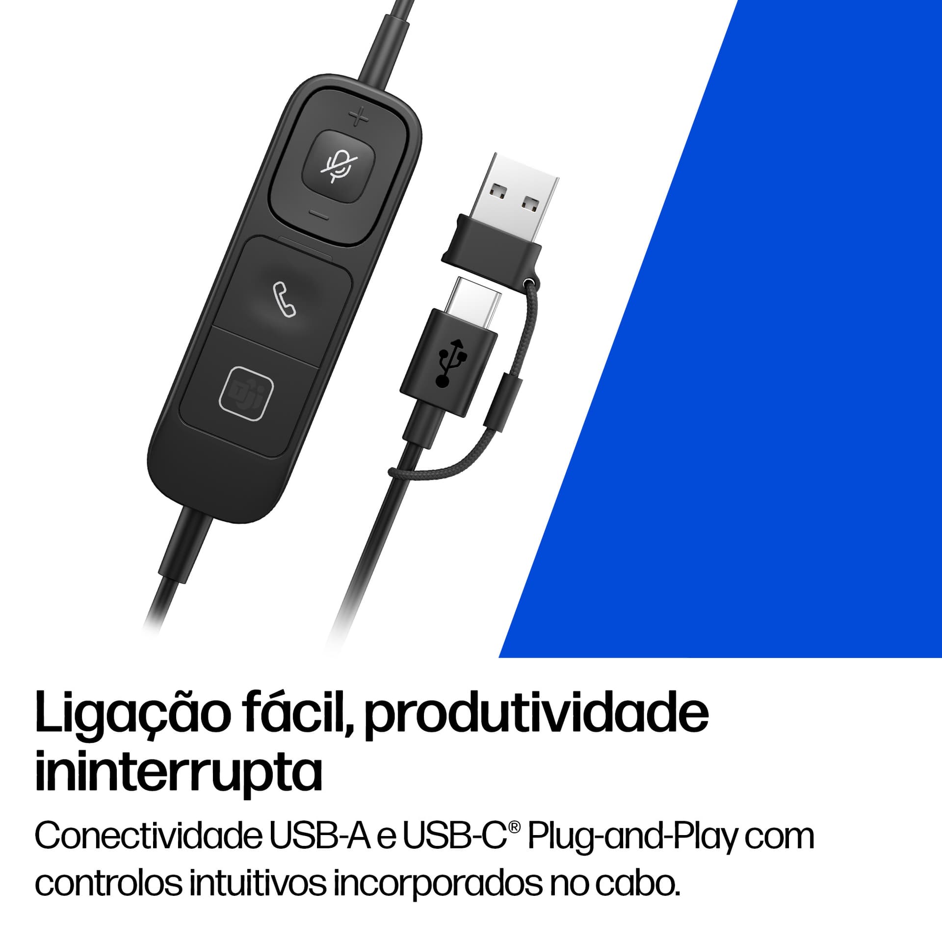 HP Poly Headset monaural USB com fios Mission 815 (a granel) — miniatura 4
